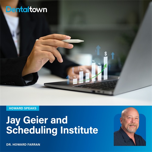 Howard Speaks: Jay Geier and Scheduling Institute Dr. Howard Farran takes a hard look at Jay Geier and Scheduling Institute, weighing real world results, costs, and whether the system truly delivers practice growth.
