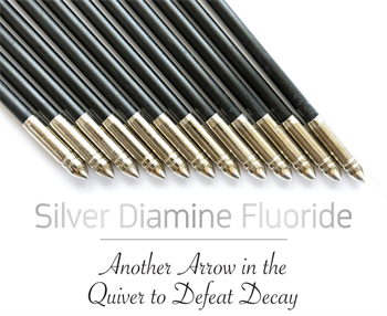 CE: Silver Diamine Fluoride: Another Arrow in the Quiver to Defeat Decay Judy Bendit and Patti DiGangi examine the indications for silver diamine fluoride for use against caries and share case studies that demonstrate this medicament in action.