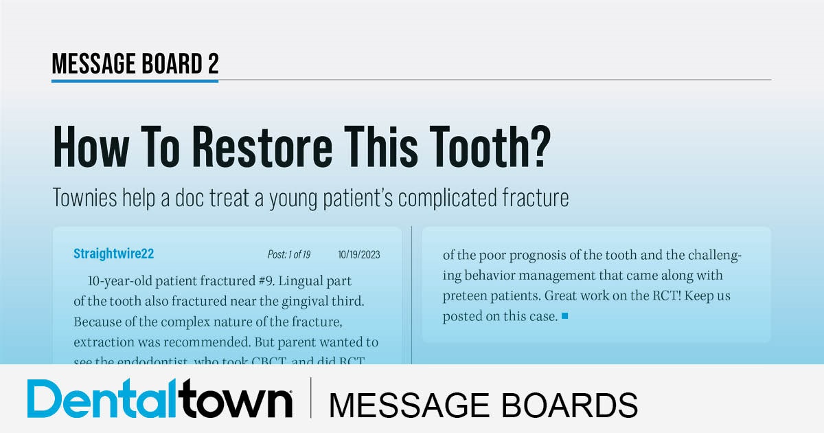 How To Restore This Tooth?