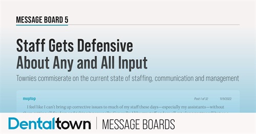 Staff Gets Defensive About Any and All Input Townies commiserate on the current state of staffing, communication and management
