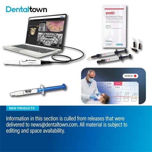 New Products Take a look at some of the newest products hitting the dental market.