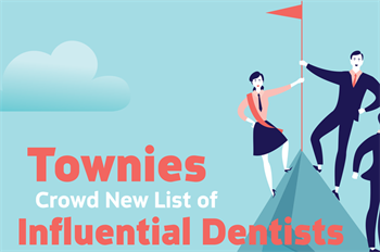 Townie Influencers A recently released list of the most influential dentists in America is packed with Townies, who make up more than two-thirds of the winners. Congratulations, Townies!