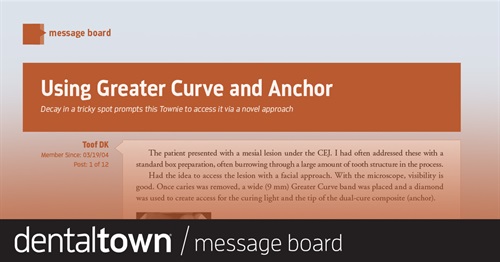 Using Greater Curve and Anchor Decay in a tricky spot prompts this Townie to access it via a novel approach.