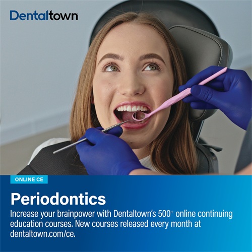 Online CE: Periodontics Dr. Nareg Apelian, director of continuing education, shares Dentaltown's latest CE offerings and most popular periodontics courses.