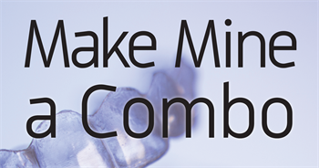 Make Mine a Combo For some adult patients, Dr. Blair Feldman uses a combination treatment of braces on the lower teeth with Invisalign on the upper teeth, followed by full Invisalign treatment for the remainder of the time.