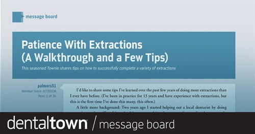 Patience With Extractions (A Walkthrough and a Few Tips) This seasoned Townie shares tips on how to successfully complete a variety of extractions.