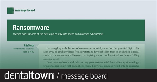 Ransomware Townies discuss some of the best ways to stay safe online and minimize cyberattacks.