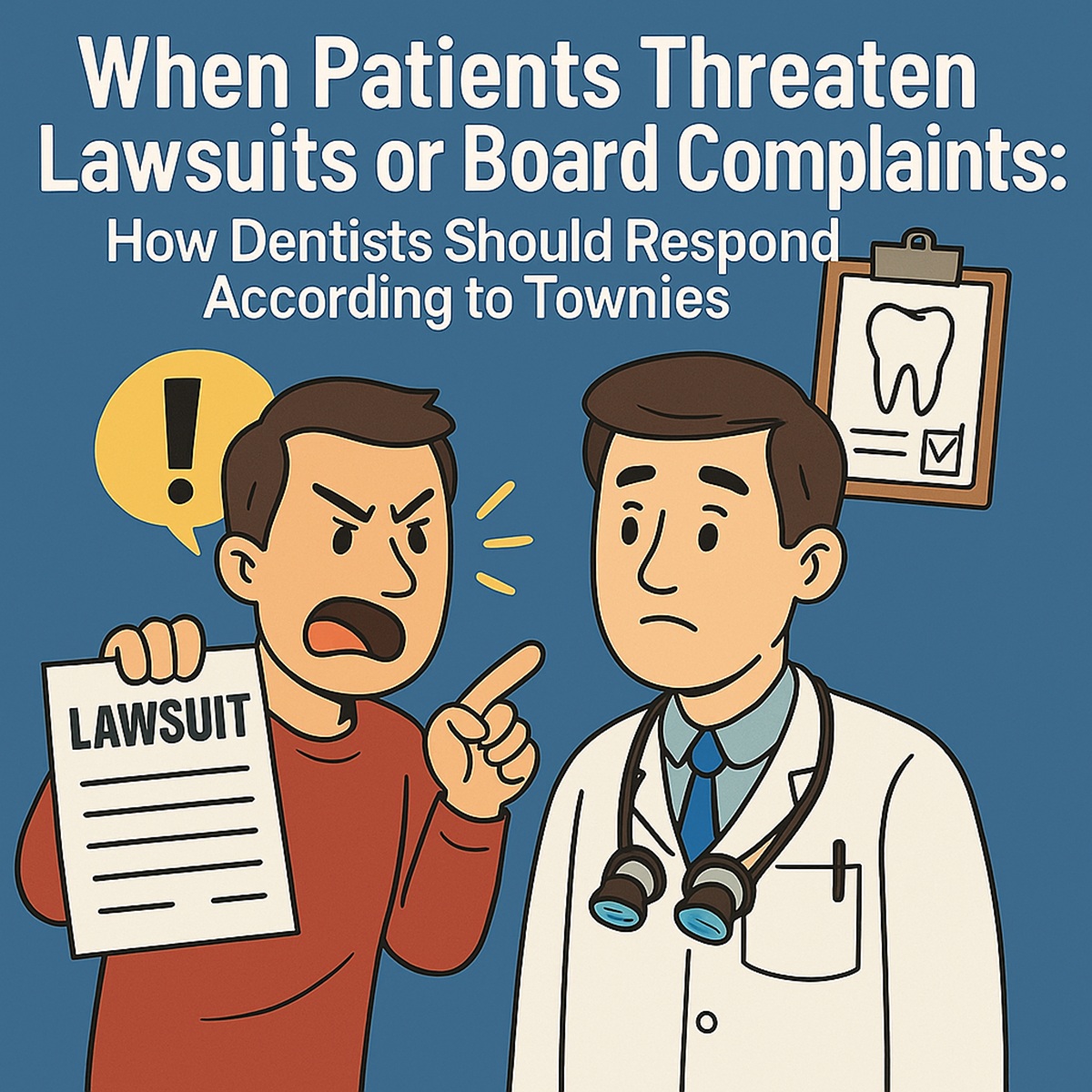 When Patients Threaten Lawsuits or Board Complaints