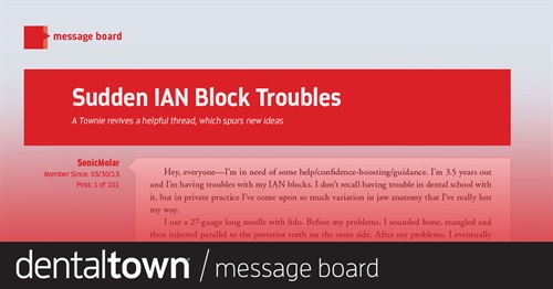 Sudden IAN Block Troubles A Townie revives a helpful thread, which spurs new ideas.