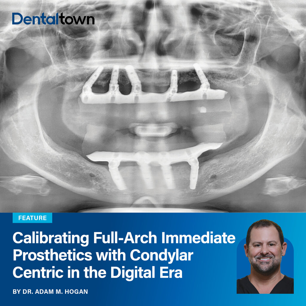 Calibrating Full-Arch Immediate Prosthetics with Condylar Centric in the Digital Era Dr. Adam M. Hogan explains why centric relation and vertical dimension remain essential to predictable full-arch outcomes, even in digital workflows.