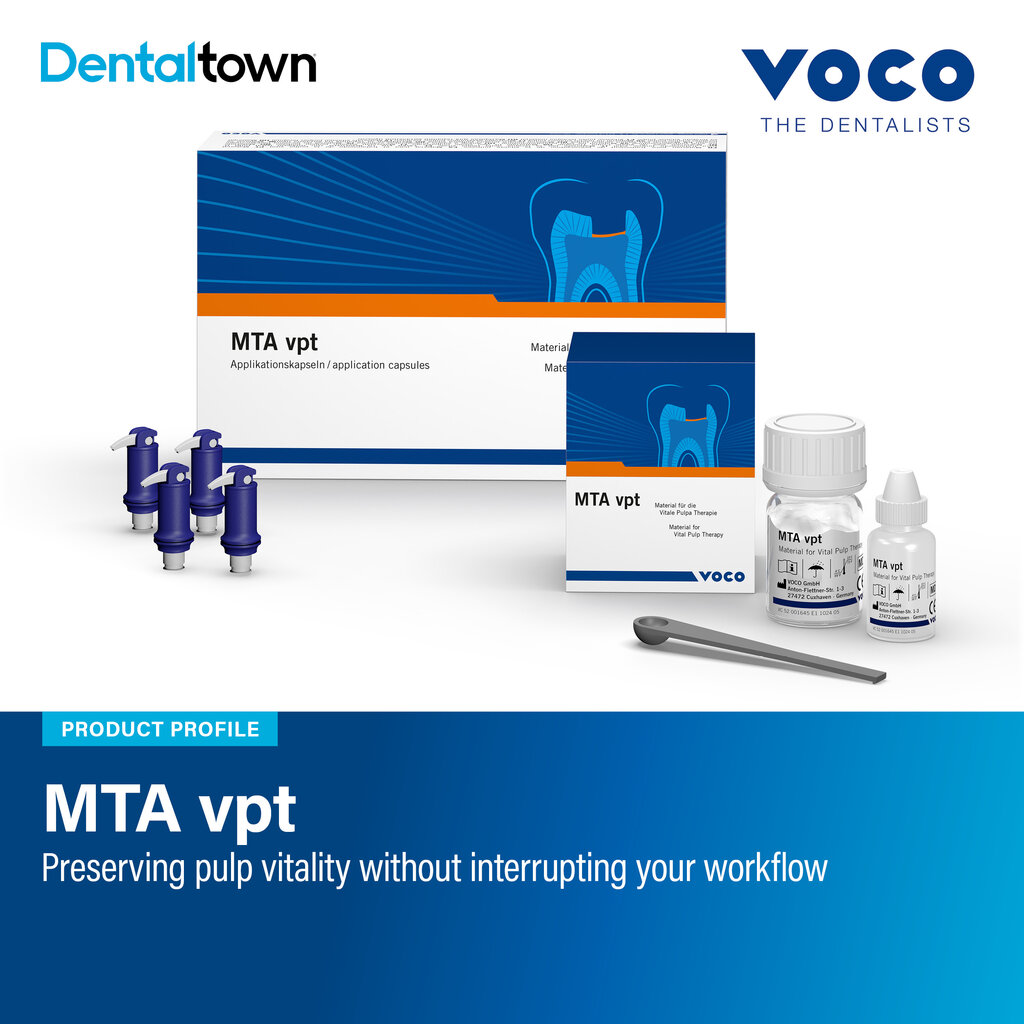 Product Profile: MTA vpt Preserving pulp vitality without interrupting your workflow