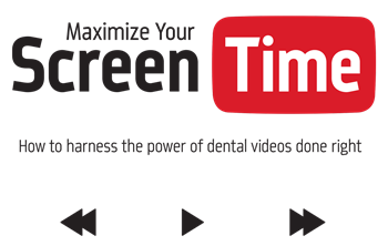 Maximize Your Screen Time Colin Receveur shares some do's and don'ts for dentists to keep in mind when planning, shooting, editing and hosting videos that will appear on their practice websites. 
