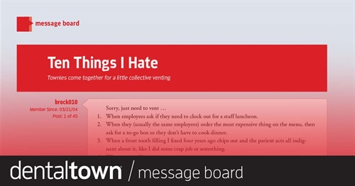 10 Things I Hate Townies share some of the things that bug them the most.