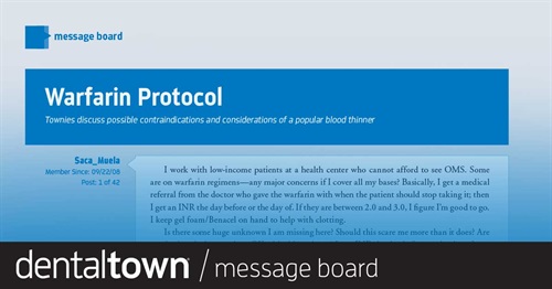 Warfarin Protocol Townies discuss possible contraindications and considerations of a popular blood thinner