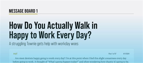 How Do You Actually Walk in Happy To Work Every Day? A struggling Townie gets help with workday woes