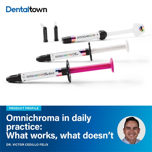 Why I Made the Switch: Omnichroma Dr. Victor Cedillo Felix explains why he switched to Tokuyama Omnichroma—simplifying shade selection while maintaining strength, handling and aesthetics