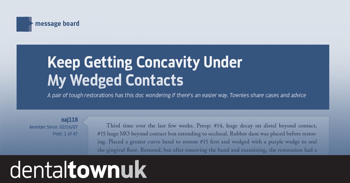 Message Boards: Keep Getting Concavity Under My Wedged Contacts A Townie looking to improve wedge placement gets some great tips.