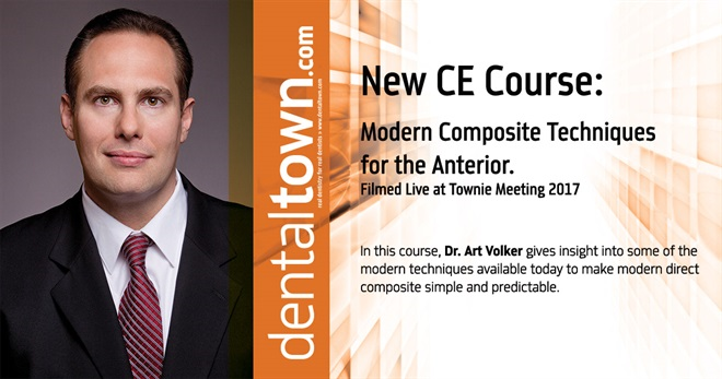 Dentaltown Learning Online....Modern Composite Techniques for the Anterior... Filmed Live at Townie Meeting. By Dr. Art Volker.
