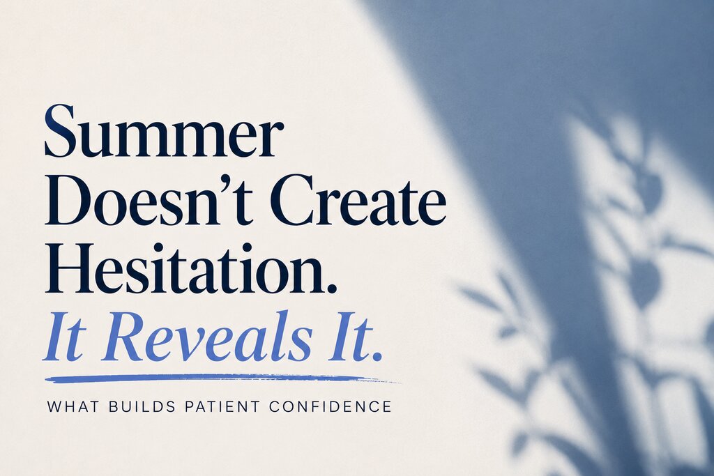 Why Summer Is When Patients Say  “I Need to Think About It” Most And Why It’s Usually Not About Money