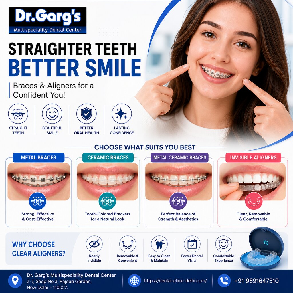 Metal Braces and Ceramic Braces: Which Is Right for You? | Dr. Garg’s Multispeciality Dental Center