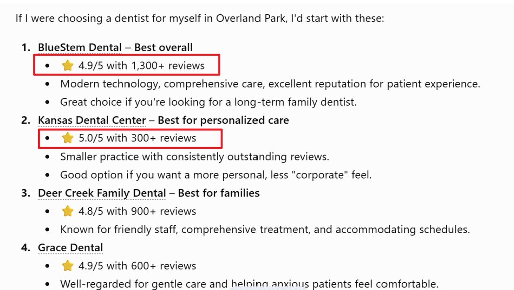 How to get ChatGPT to recommend your practice