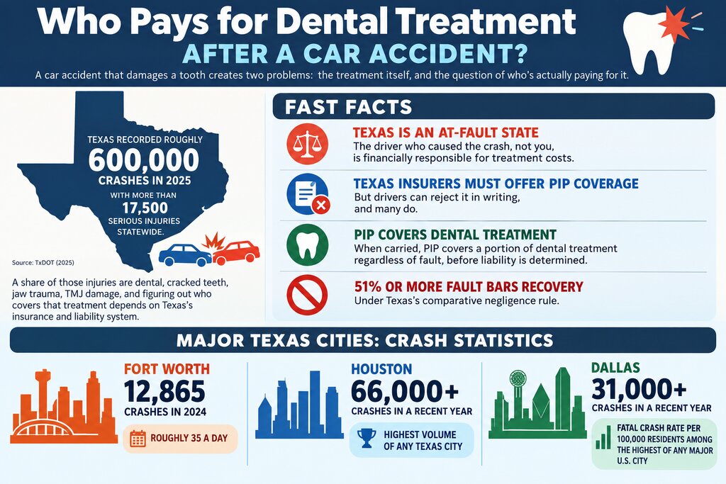 Who Pays for Dental Treatment After a Car Accident