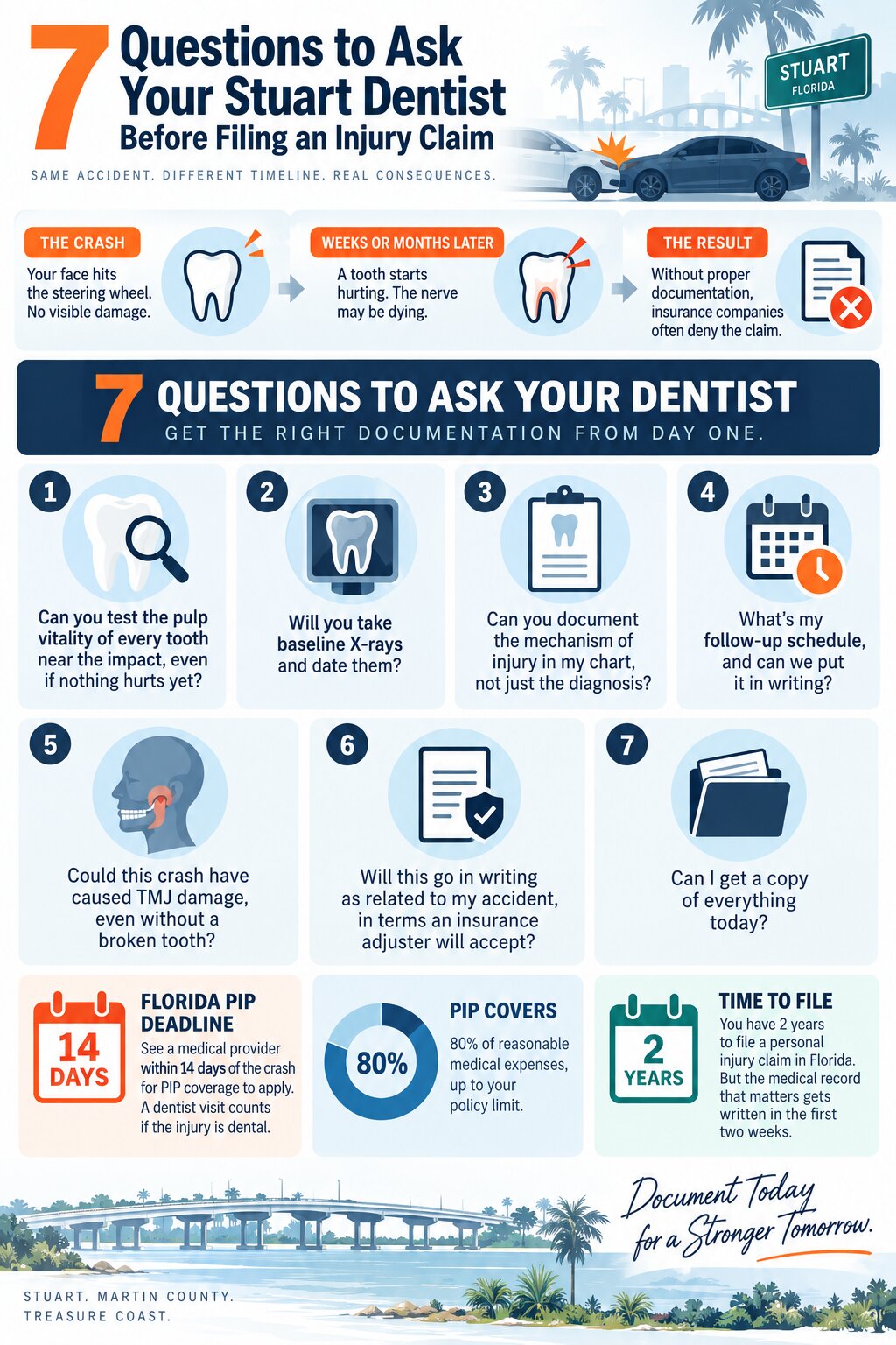 7 Questions to Ask Your Stuart Dentist Before Filing an Injury Claim