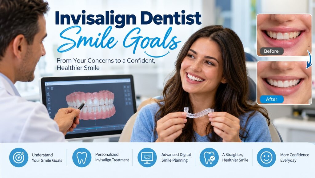 Invisalign Dentist and Smile Goals: Turning the Smile You Want Into a Realistic Treatment Plan