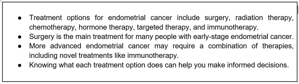 Endometrial Cancer Treatment: Medicines and Treatment Options Explained 
