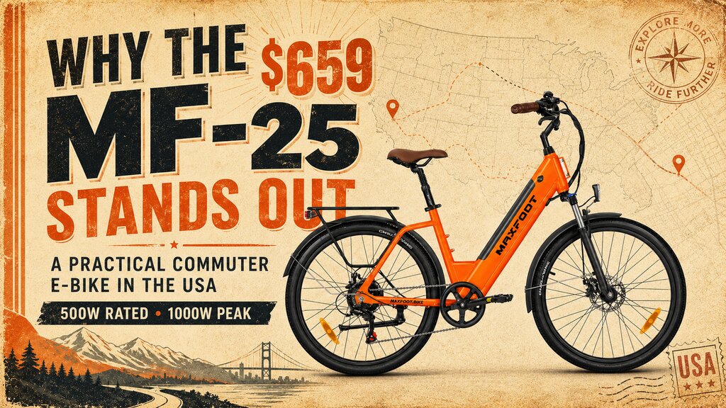 MF-25 Electric Commuter Bike: Built for Comfortable and Dependable Everyday Travel