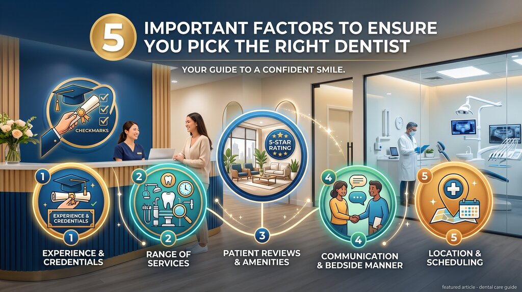 5 Important Factors to Ensure You Pick the Right Dentist